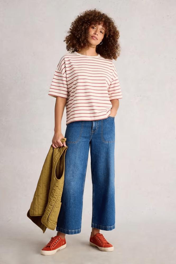 White Stuff Kat Stripe Tee - La Vie en Rose Damesmode