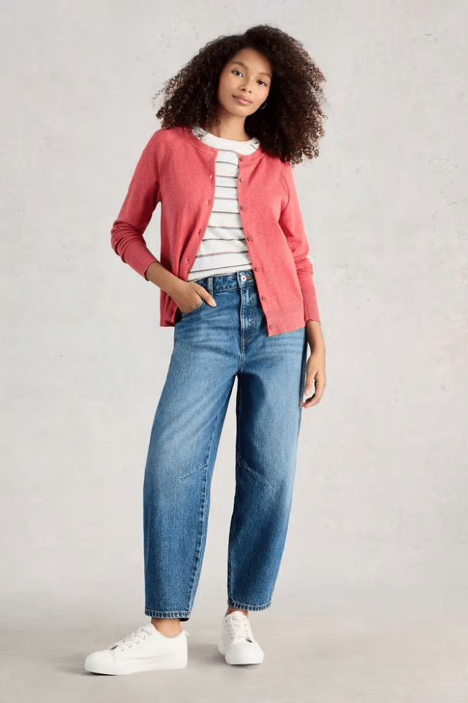 White Stuff Lulu Cardi Mid Pink- La Vie en Rose Damesmode