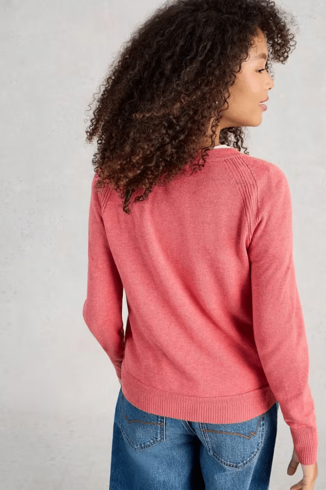 White Stuff Lulu Cardi Mid Pink- La Vie en Rose Damesmode