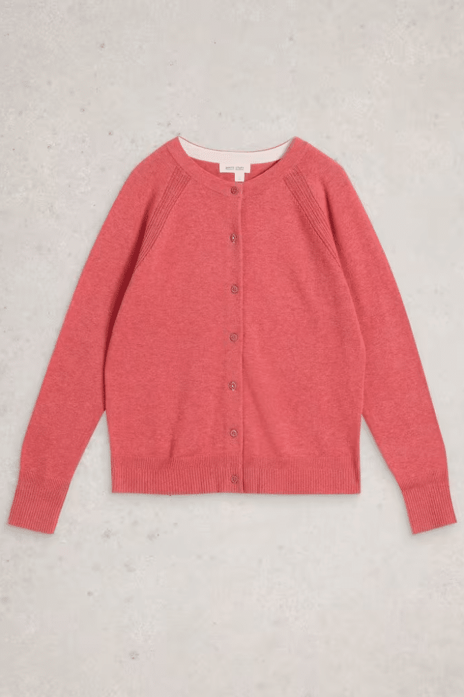 White Stuff Lulu Cardi Mid Pink- La Vie en Rose Damesmode