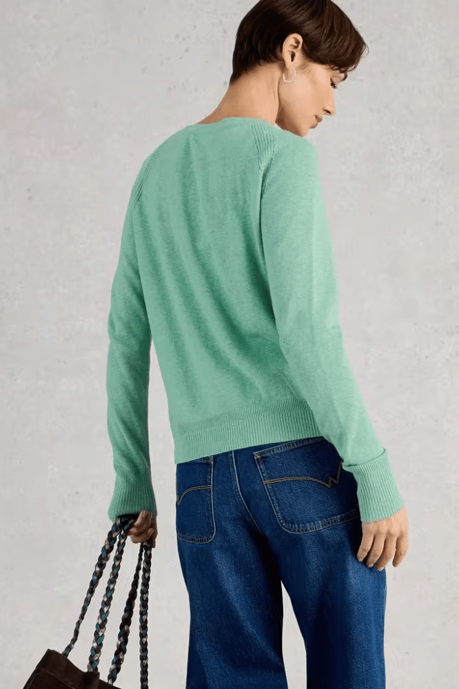 White Stuff Lulu Cardi Mid Teal - La Vie en Rose Damesmode