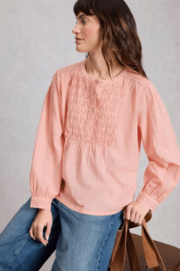 White Stuff Rua Rachel Smock Top - La Vie en Rose Damesmode