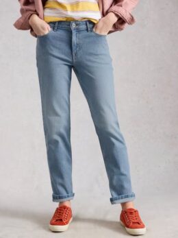 White Stuff Taylor Straight Jeans Light Denim