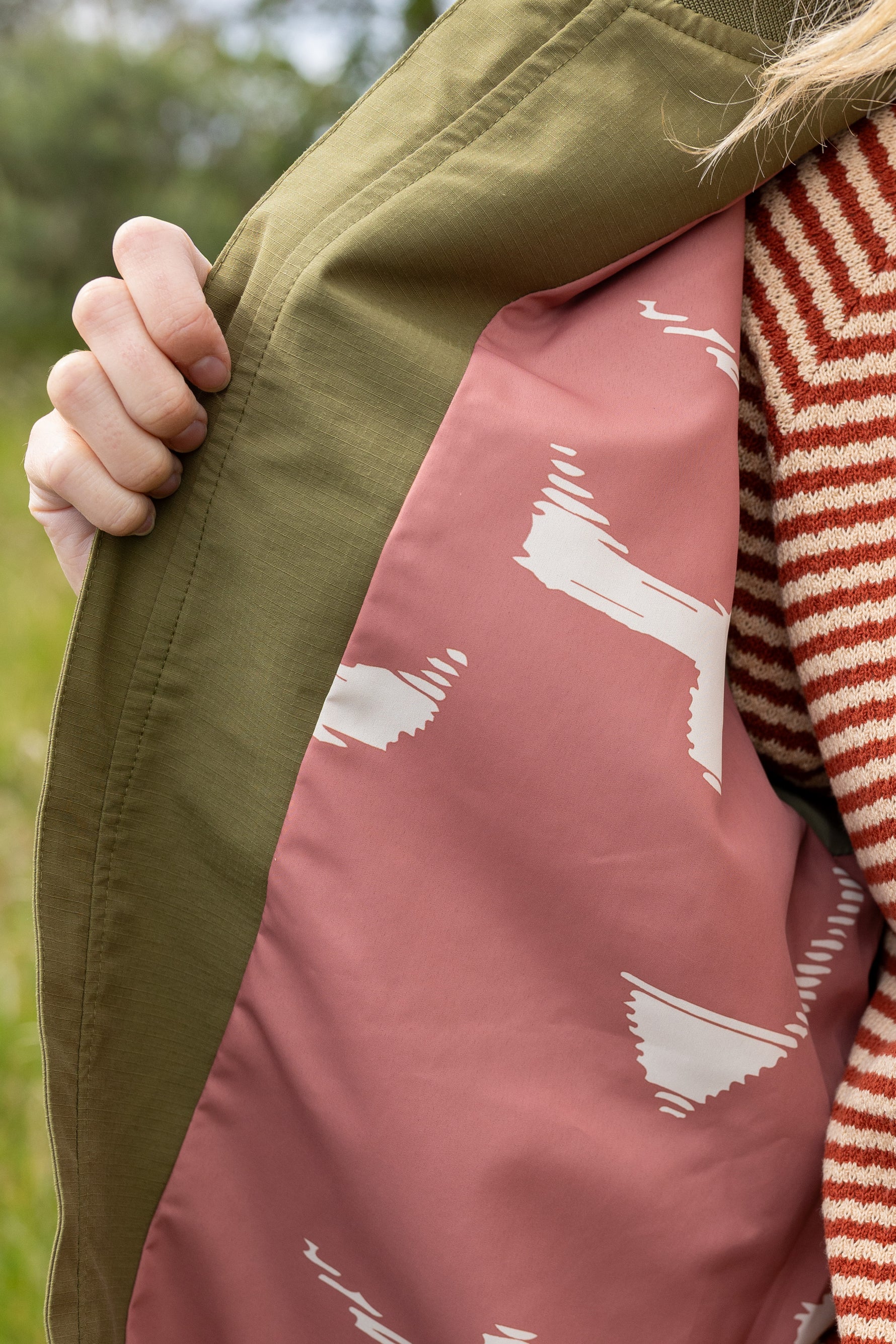 Danefae Danesculpture Midseason Jacket Olive - Afbeelding 6