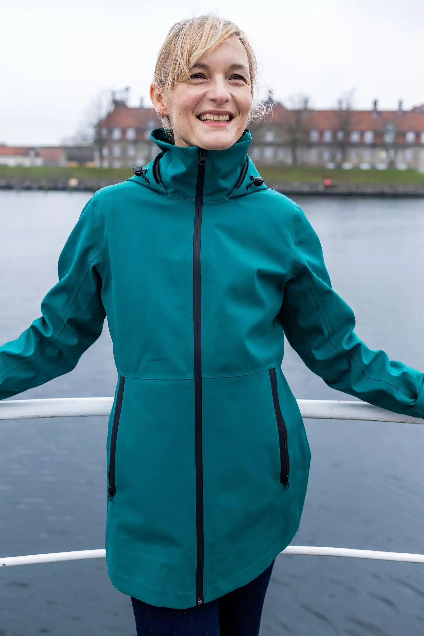 Danefae Danelittle Sister Raincoat Dark Green - Afbeelding 5