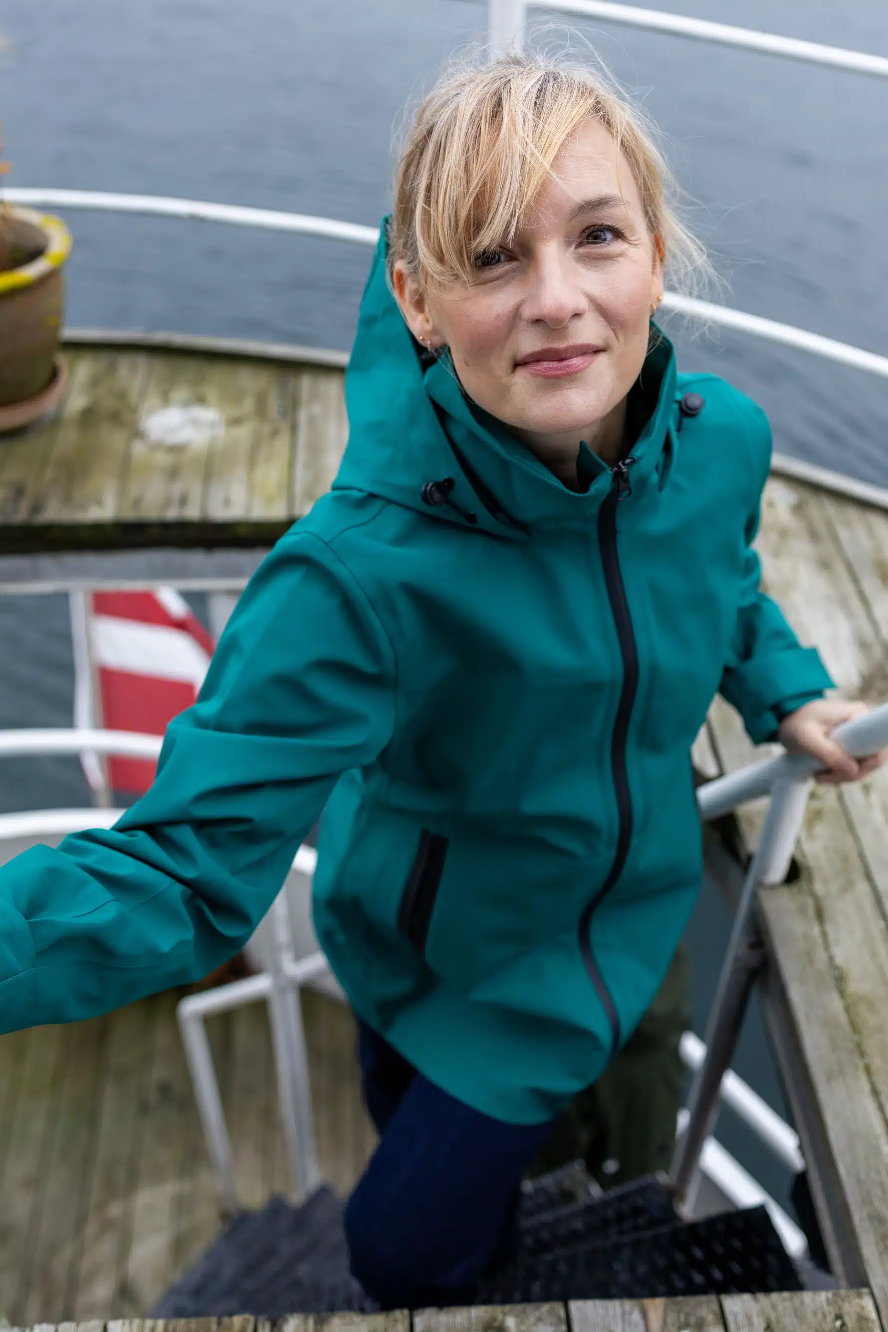 Danefae Danelittle Sister Raincoat Dark Green - Afbeelding 8