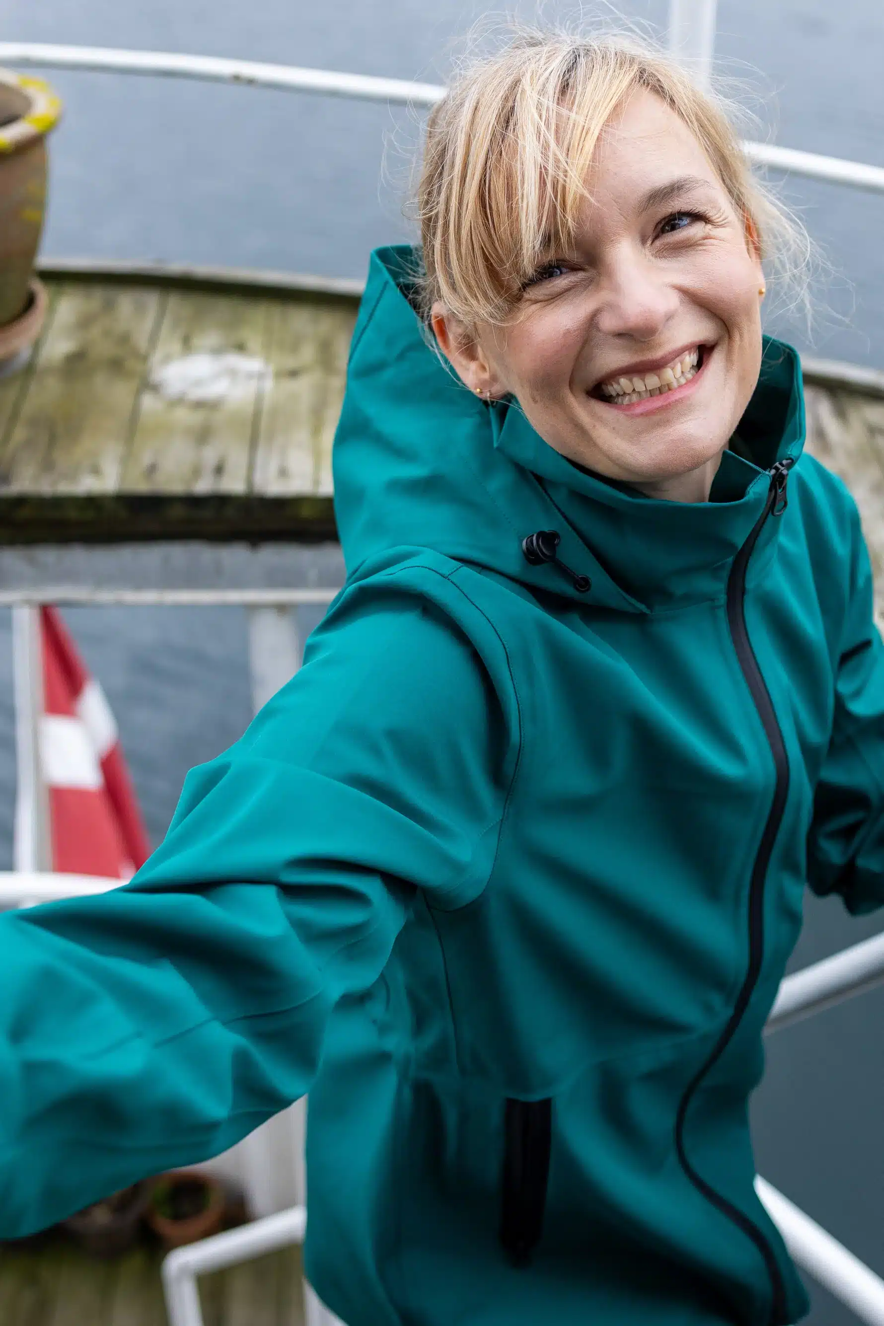 Danefae Danelittle Sister Raincoat Dark Green - Afbeelding 7