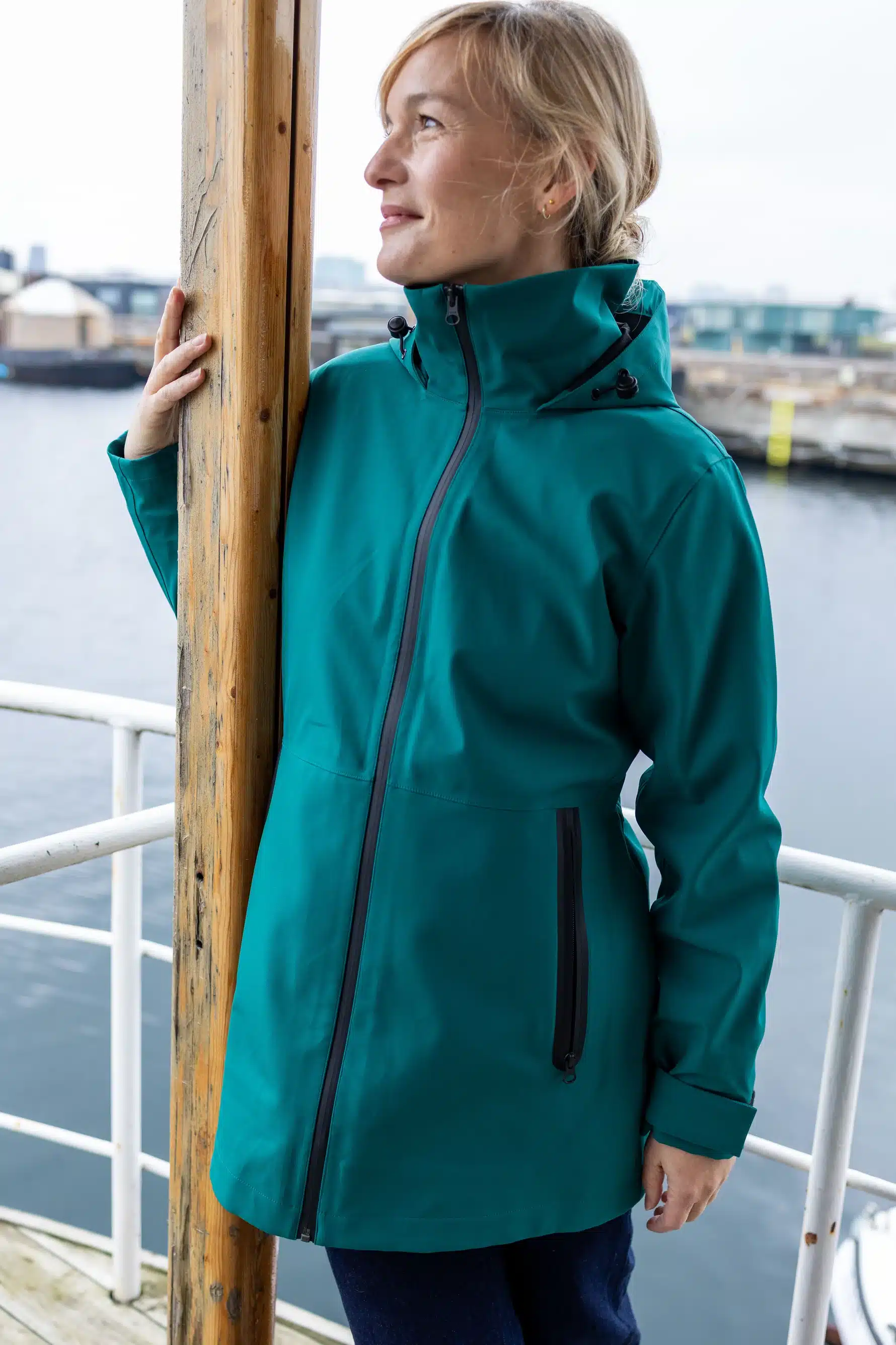 Danefae Danelittle Sister Raincoat Dark Green