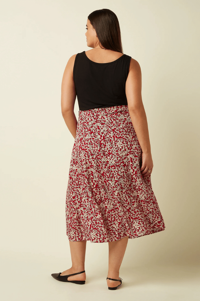 King Louie Laia Skirt Paradise Chili Red - Afbeelding 2