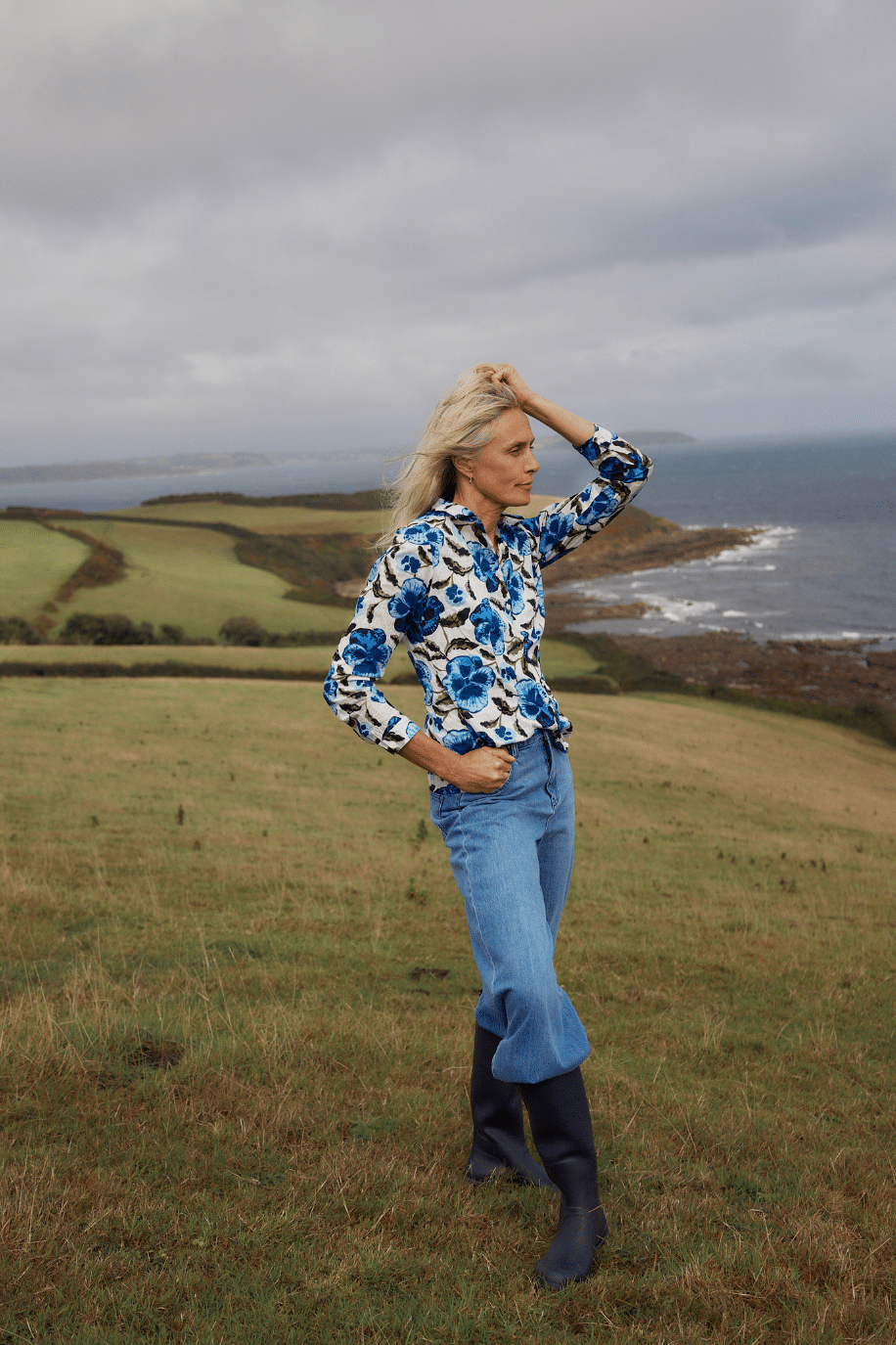 Seasalt Cornwall Larissa Shirt Spring Pansy Chalk - Afbeelding 6