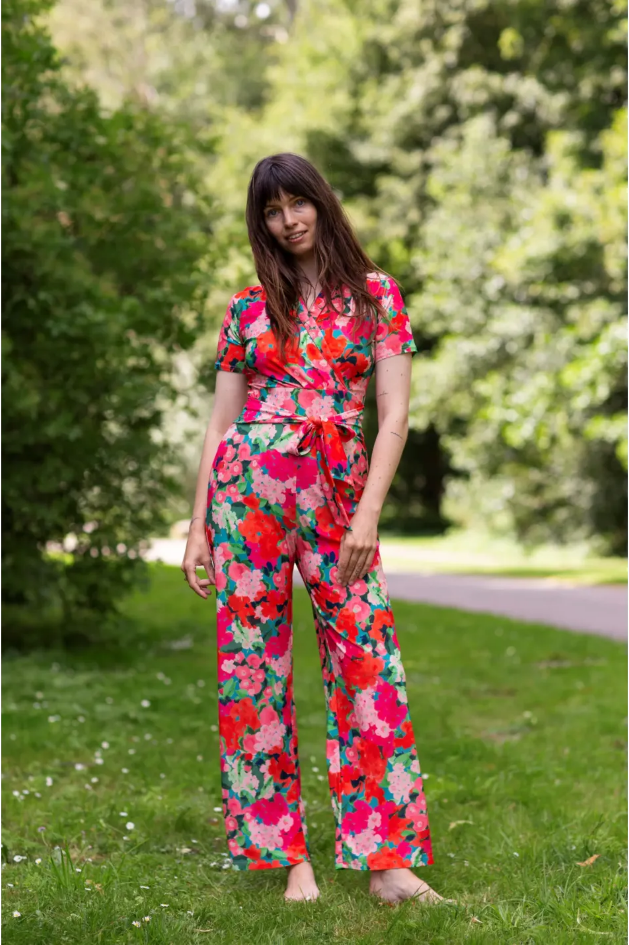 Very Cherry Emmylou Jumpsuit Artist Garden - Afbeelding 2