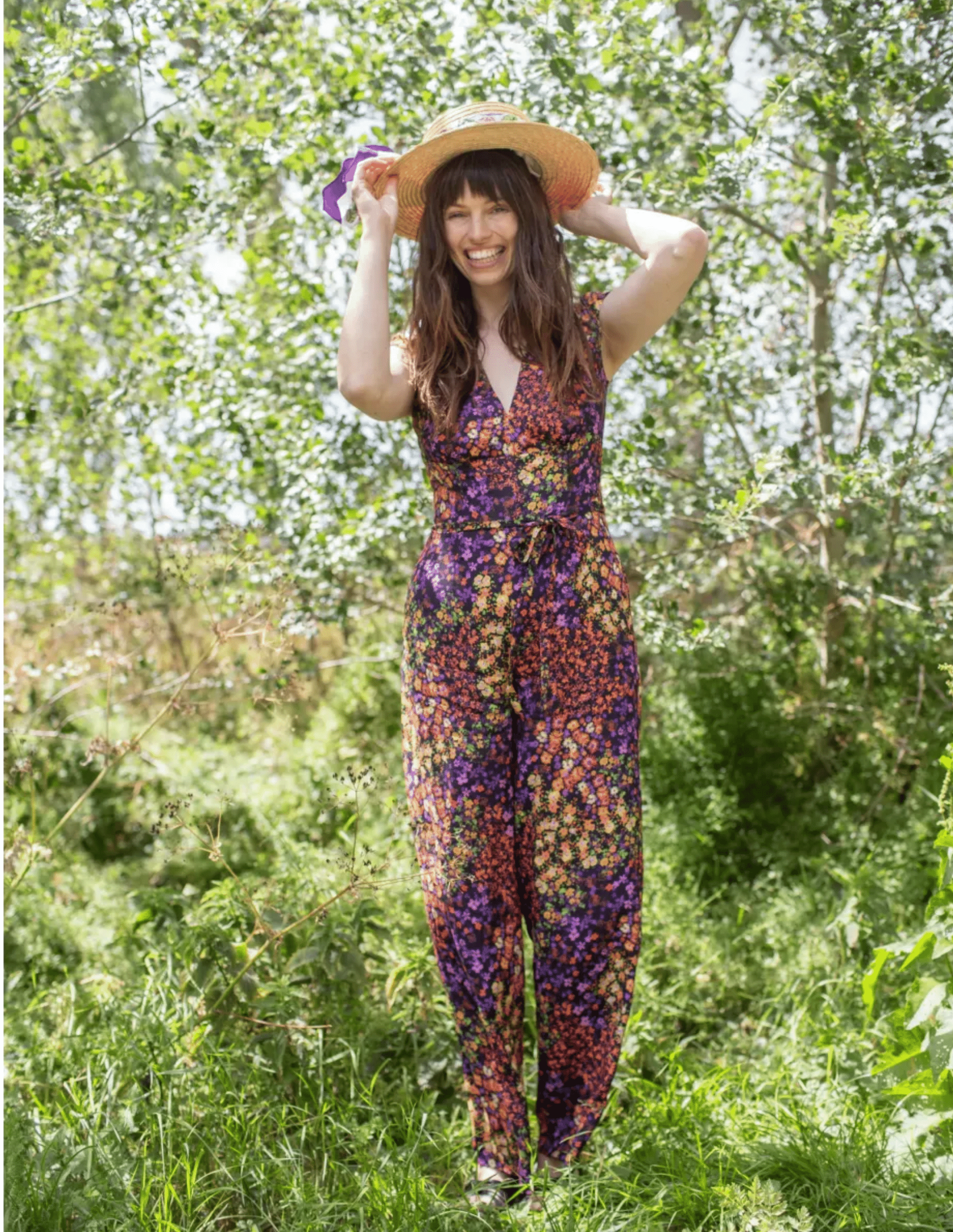 Very Cherry Venice Jumpsuit Starry Night